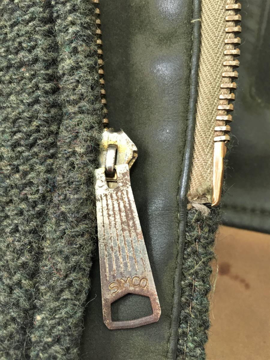 ビンテージ NAPOLI SUEDE ニット レザー コンビ ファラオジャケット
