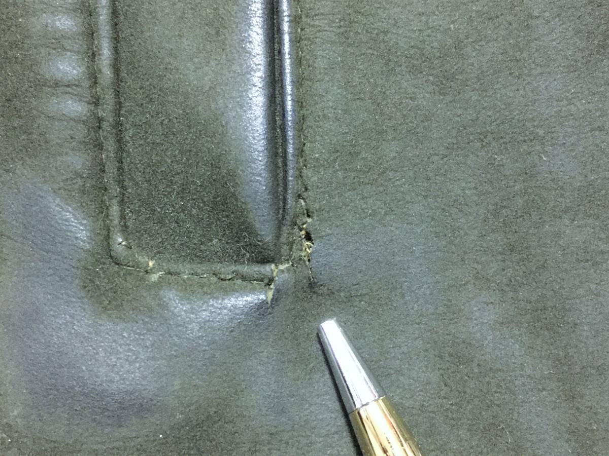 ビンテージ NAPOLI SUEDE ニット レザー コンビ ファラオジャケット