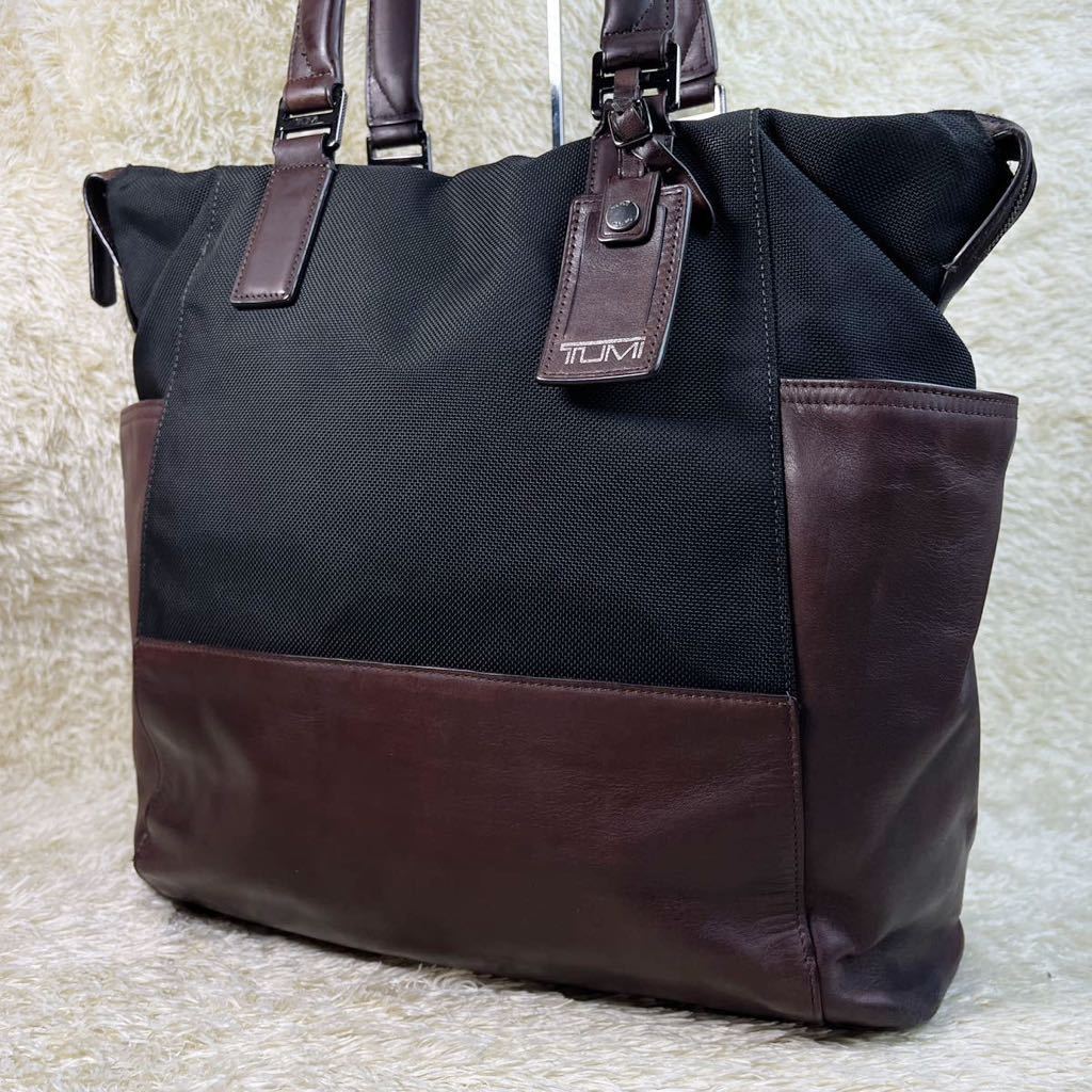 1円【美品・超稀少】TUMI トゥミ トートバッグ ビジネスバッグ レザー