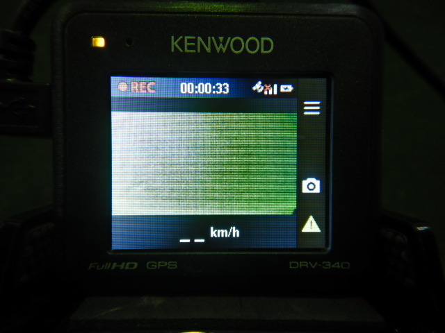 ケンウッド　DRV-340　1カメラ　ドライブレコーダー　16GB microSD付　動作確認OK