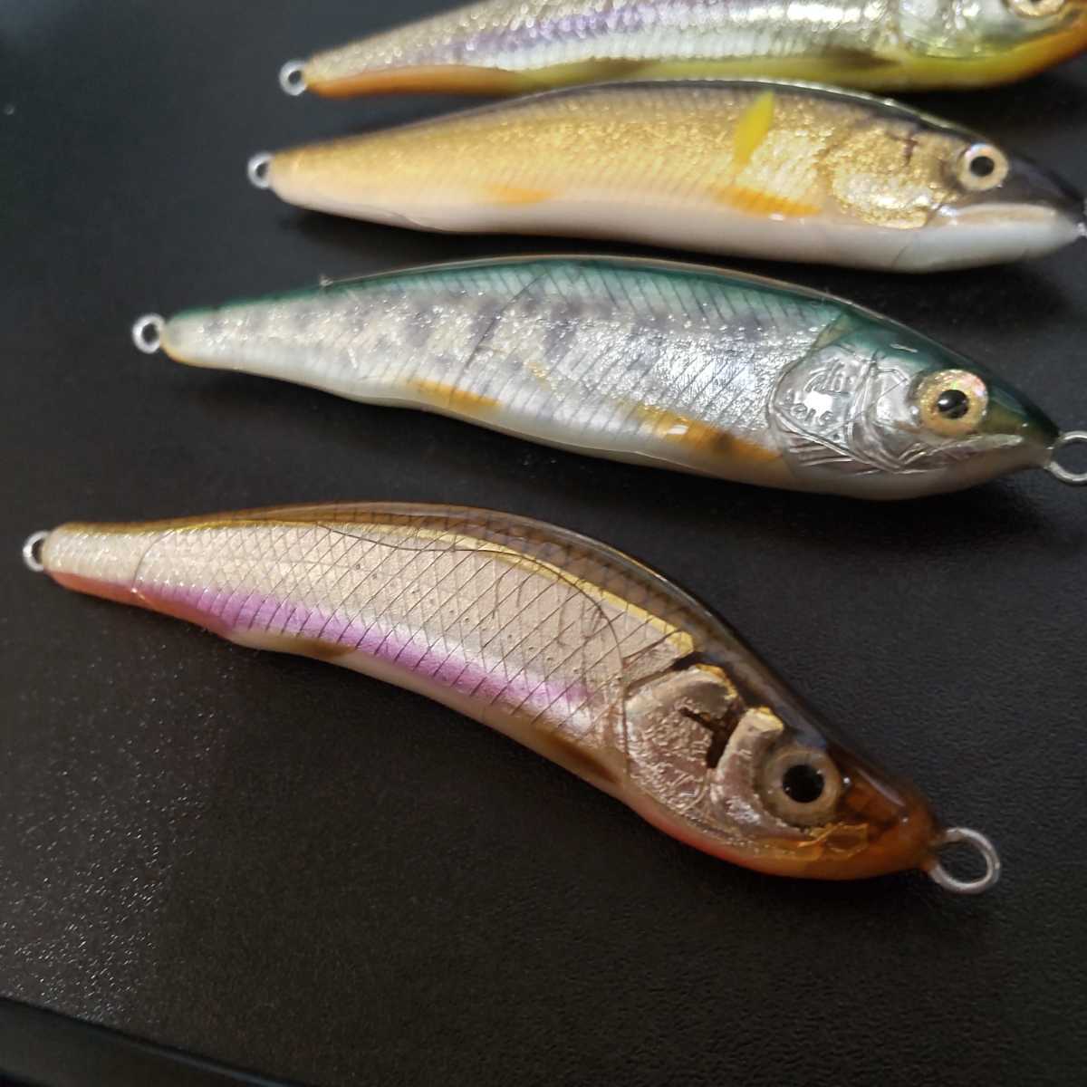 ウッドベイト 遠藤アートトローリングモデル　2個セット エンドウアートクラフト ウッドベイト 6cm ワカサギ トローリング