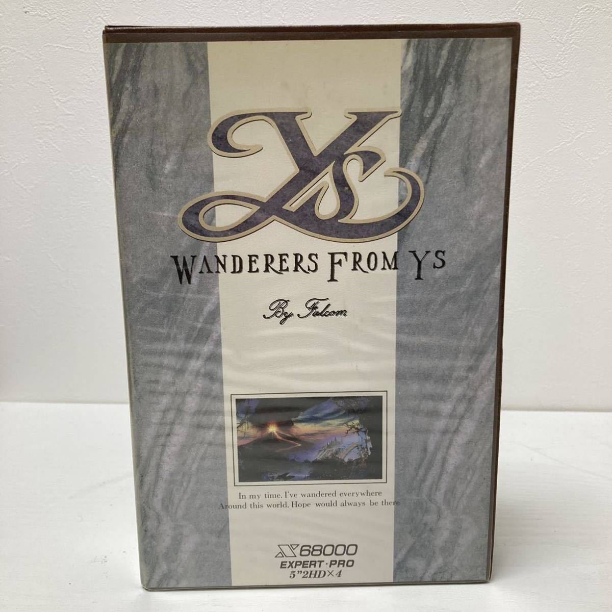 現状品 X68000 WANDERERS FROM YS ワンダラーズ フロム イース 動作未確認 5インチFD 2HD アクション ファルコム Falcom