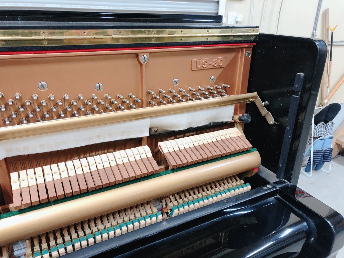 KAWAI カワイ アップライトピアノ US-80 3本ペダル ピアノ 鍵盤楽器 