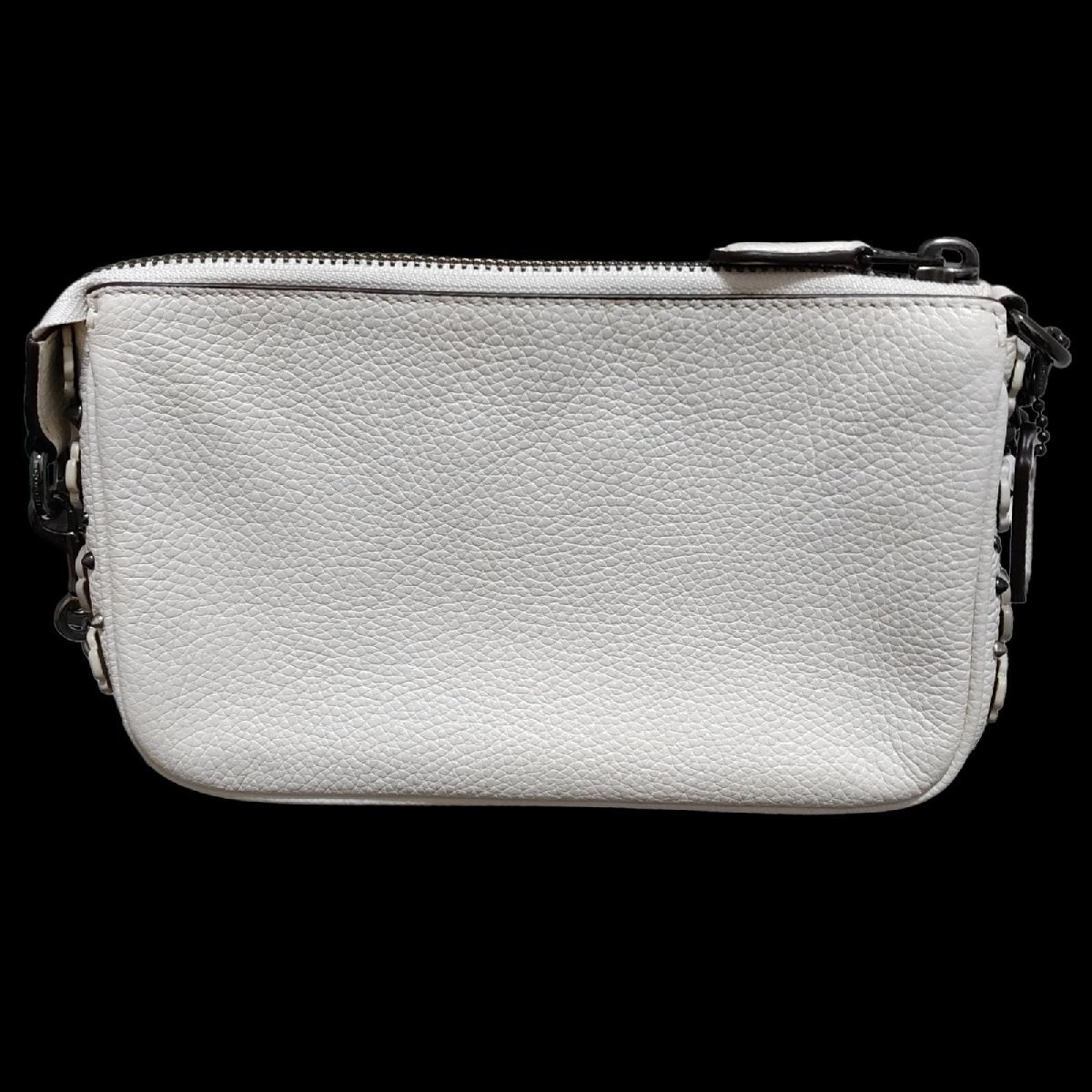 COACH コーチ 59381 レザー スタッズ ミニ ハンドバッグ アクセサリー