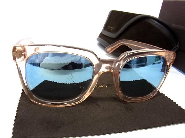 1円 TOM FORD トムフォード TF211 AF 74G 53□21 140 3 サングラス メガネ 眼鏡 アイウェア レディース クリアオレンジ系 AG7796トオ