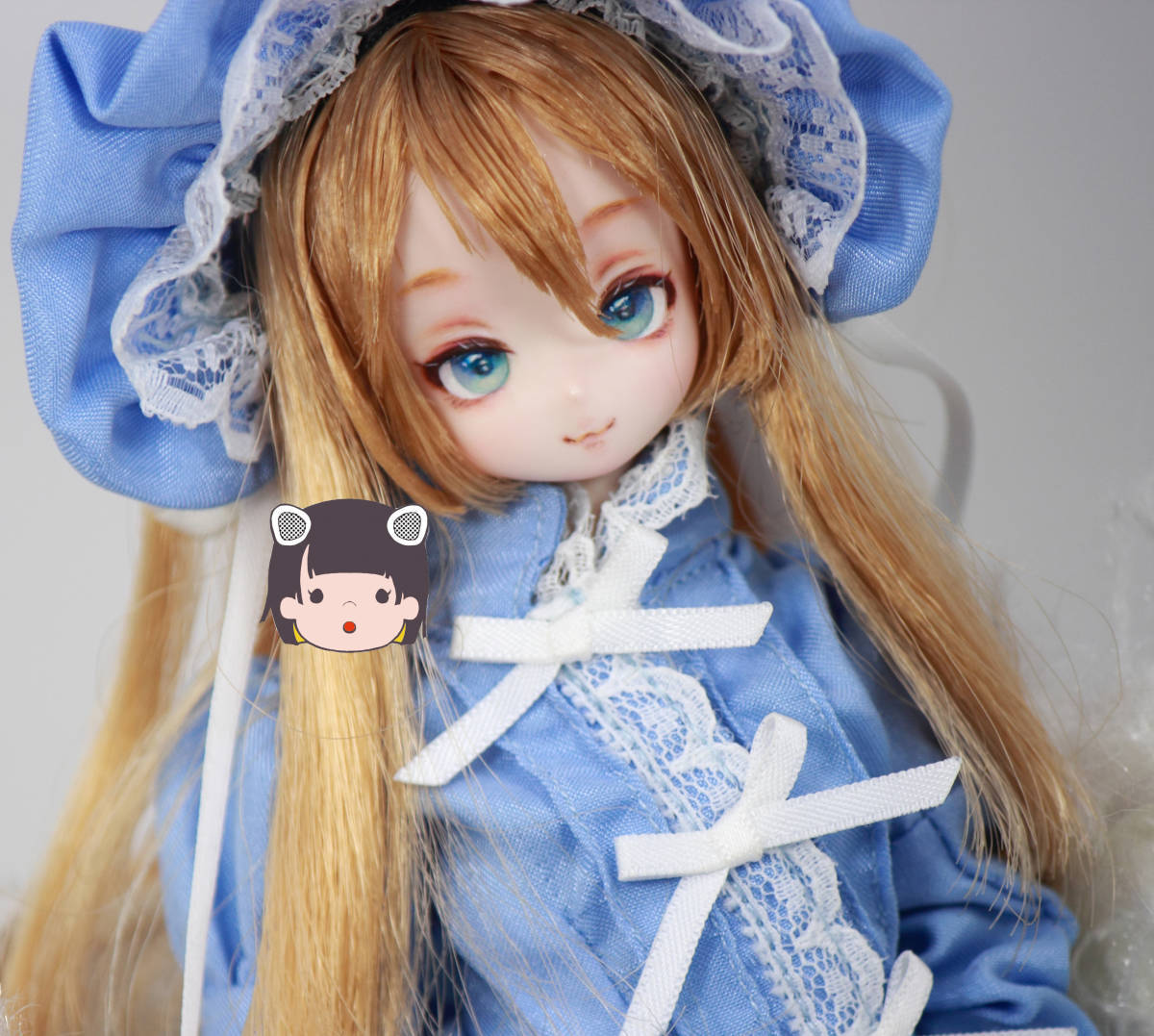 [かすみこ] 1/6 アゾンピュアニーモ カスタムヘッド ドールヘッド　(ホワイト/ハニーブラウン)