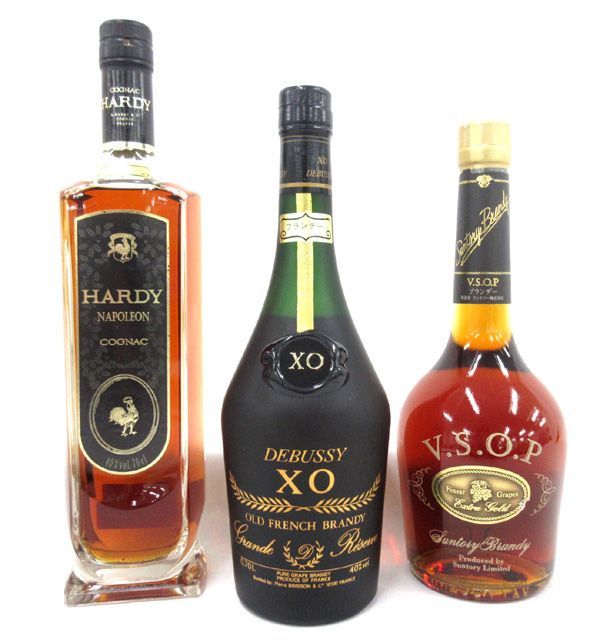 送料300円(税込)■tw098■ブランデー(サントリー V.S.O.P 等) 3種 3点【シンオク】