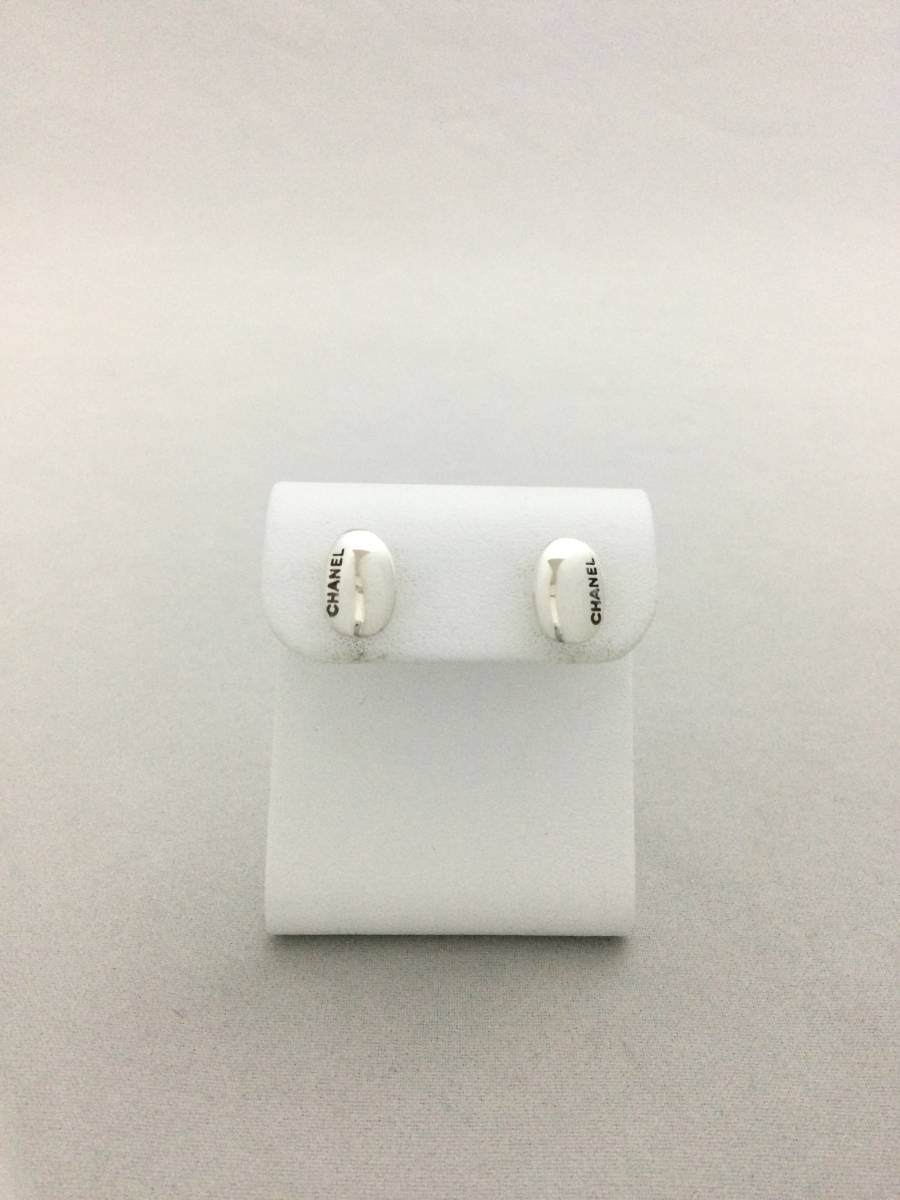 シャネル オーバル シルバーピアス シャネル CHANEL シルバー 925
