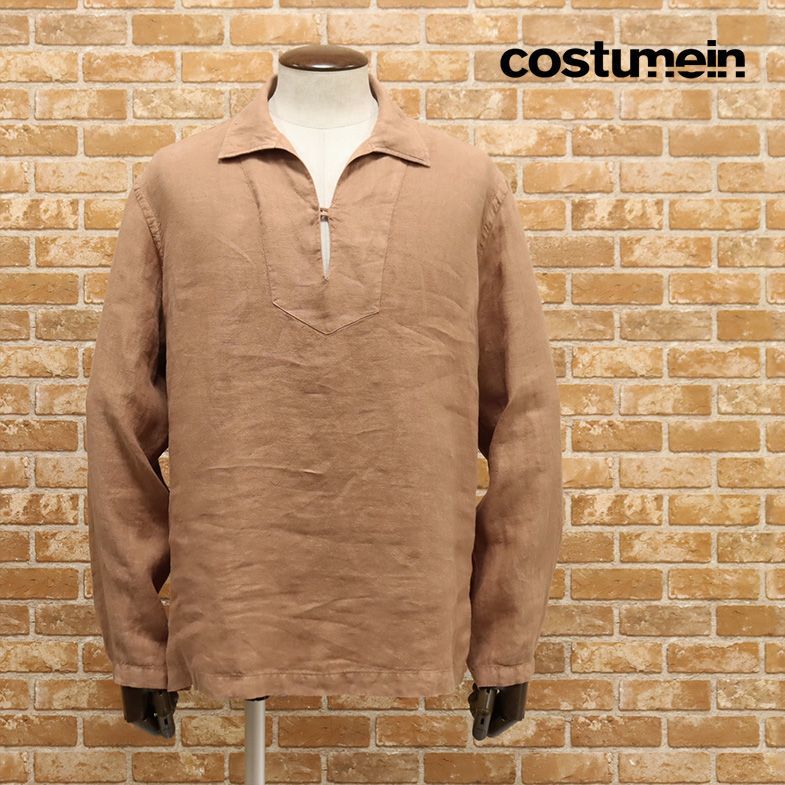 1円/春夏/costumein/48サイズ/イタリア製プルオーバーシャツ 清涼 