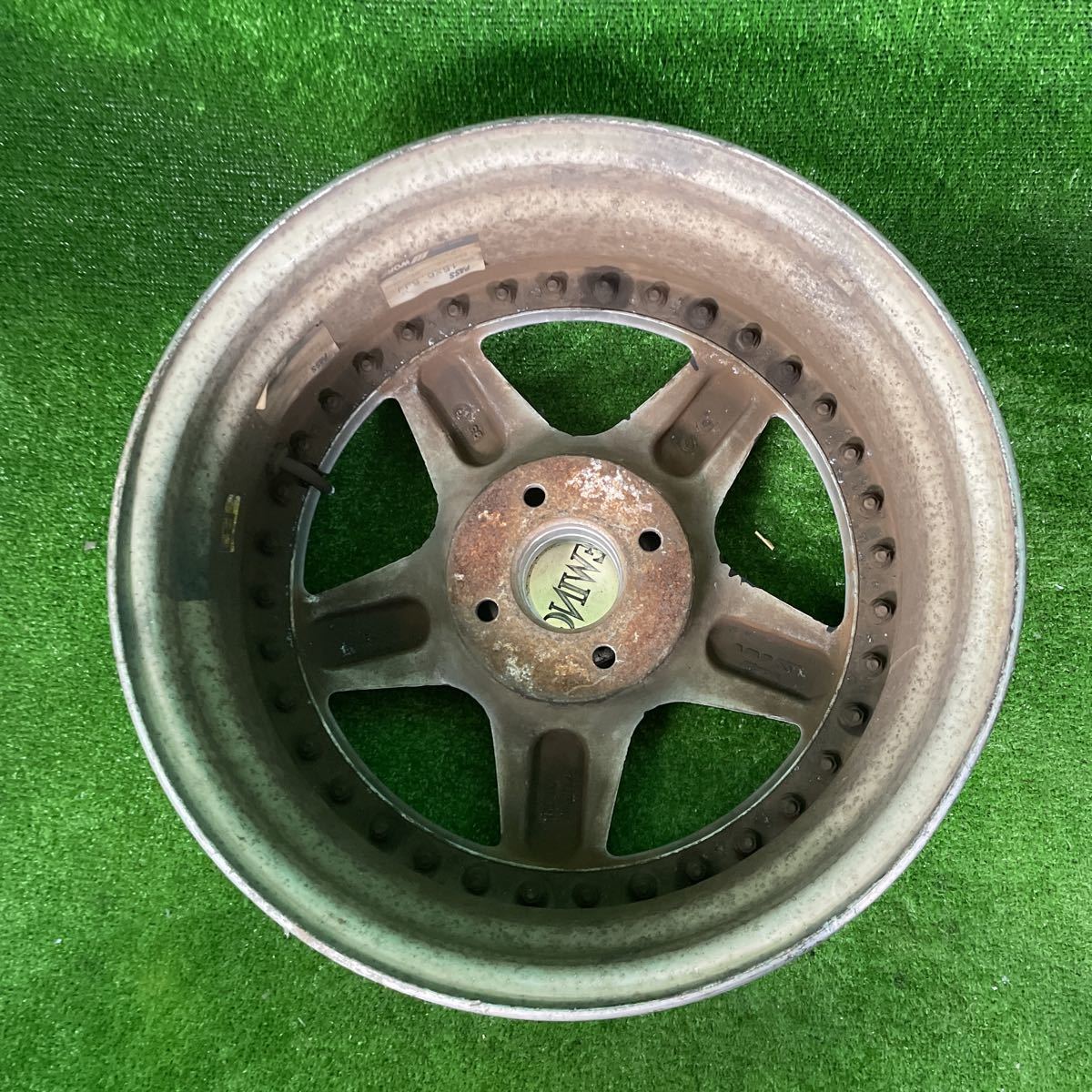 248.WORK EWING 15×6.5J +31 100 4H 4本 ワーク イーウィング 旧車 
