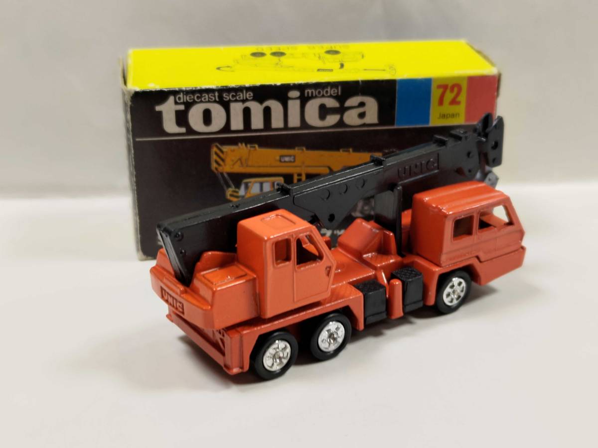 トミカ72-1 日産ディーゼル UD ユニック トラッククレーン オレンジ 1E