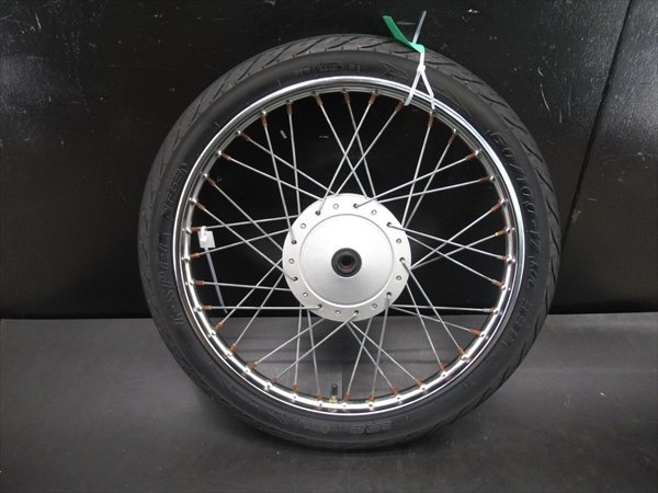 G1R5-0125 ホンダ C50-2 スーパーカブ フロントホイール タイヤ 【AA04-100～ NBC50C 4速セル付 動画有】