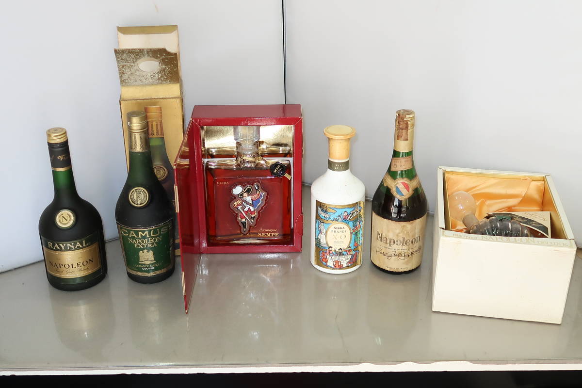△▽1円～古酒 未開栓 カミュなど ブランデー いろいろまとめて 計6本△▽