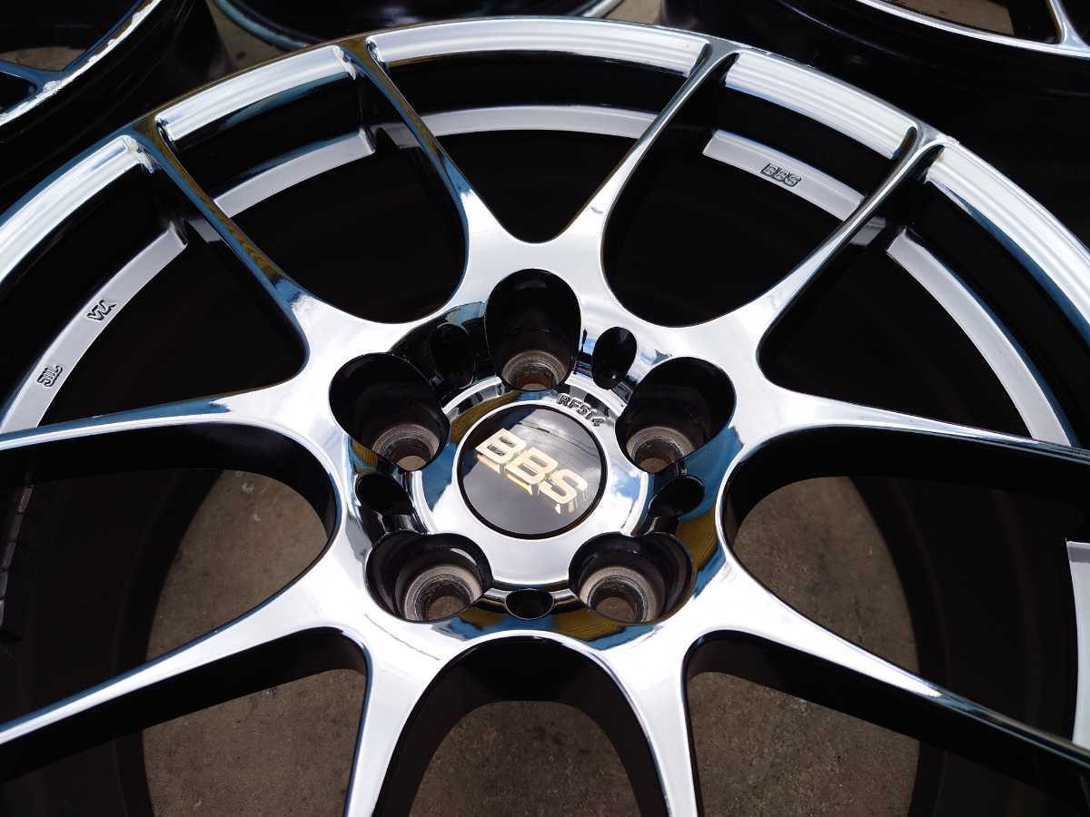 限定 希少 現行品 鍛造 BBS RF BKM ブラックミラー 18インチ 8J+43 