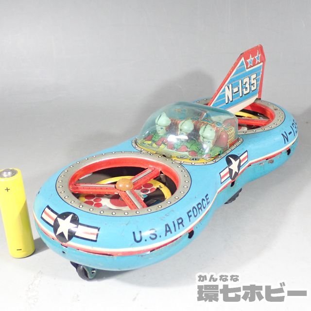 2RA24◇当時物 ATC アサヒ玩具 ブリキ 宇宙船 スペース フリクション
