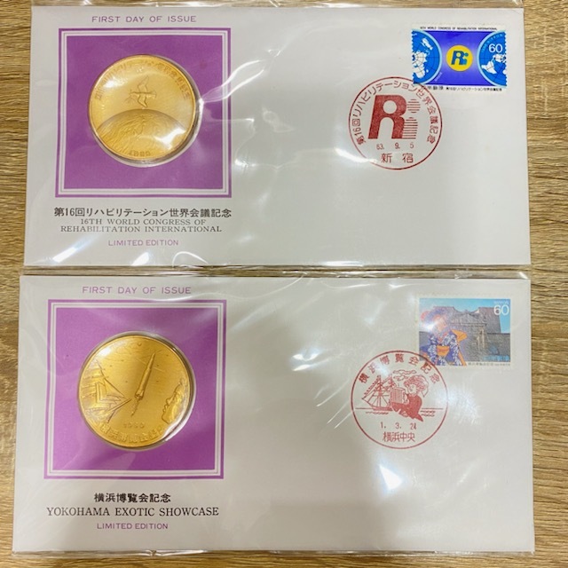 切手趣味週間 美術メダル 初日カバー T☆1円～ 未開封 日本切手初日カバー メダル コレクション FDC 16枚お
