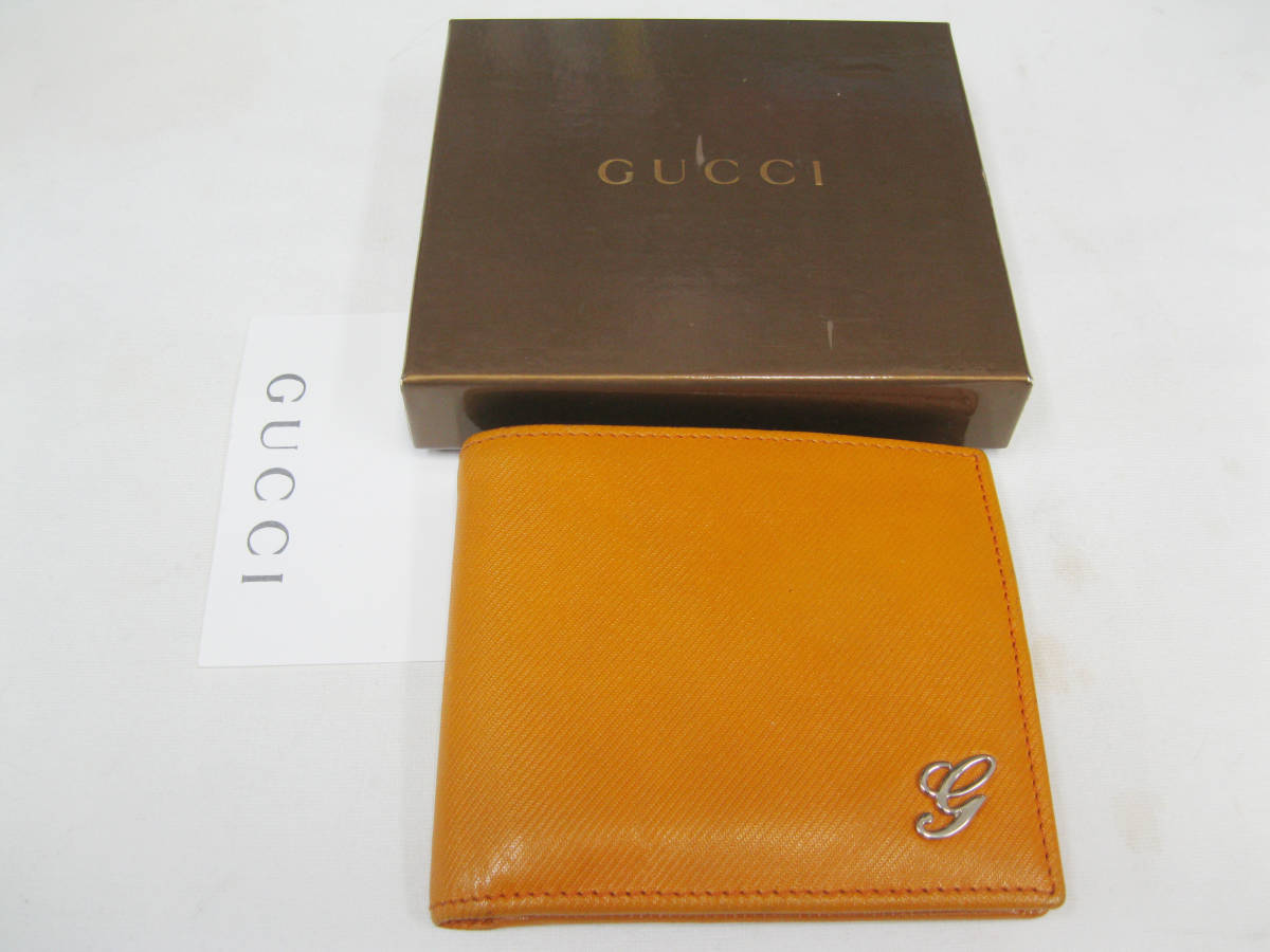 ★本物★グッチ 二つ折り財布 ★中古★