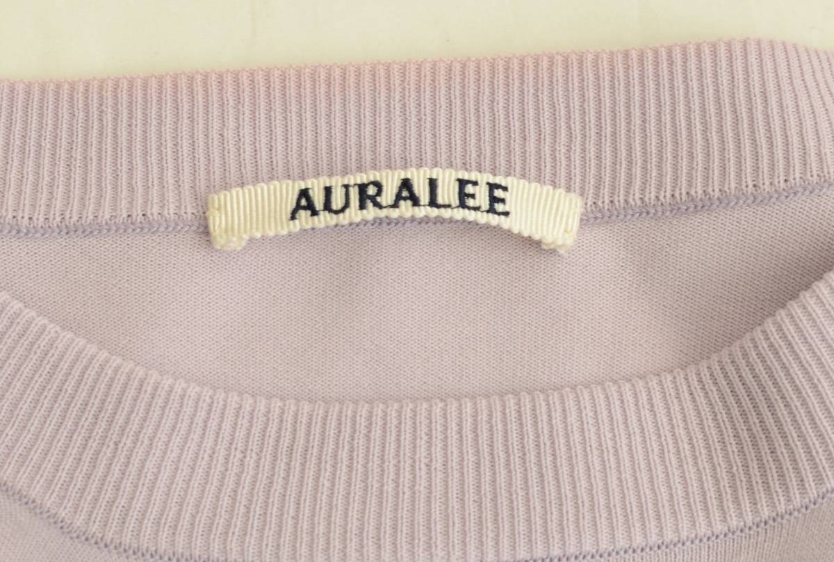 AURALEE オーラリー コットンニット クルーネック 薄手 AURALEE