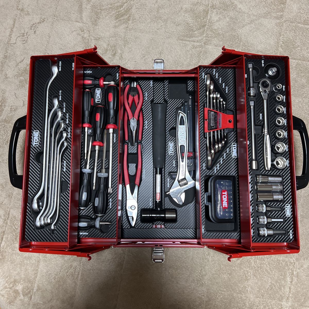 未使用！ TONE 工具セット 工具 TSAT330 BX331 差込角9.5mm 3/8 KTC 