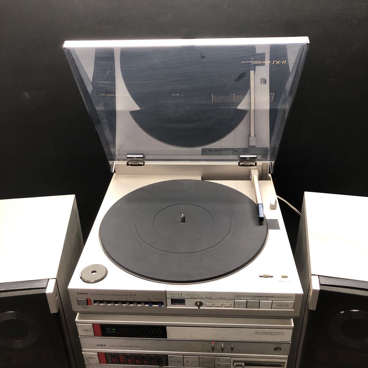 美品動作品AIWAシステムコンポ AI988 ジャンク品 レトロ システムコンポ AIWA アイワ LX-11/BX-11/GX