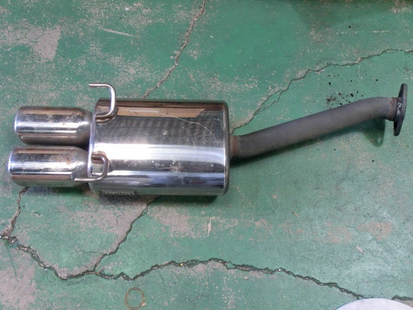 T【1も-81】【160サイズ】★Bullet ブレット/ホンダ GD系フィット/マフラー/※傷・汚れ・錆有