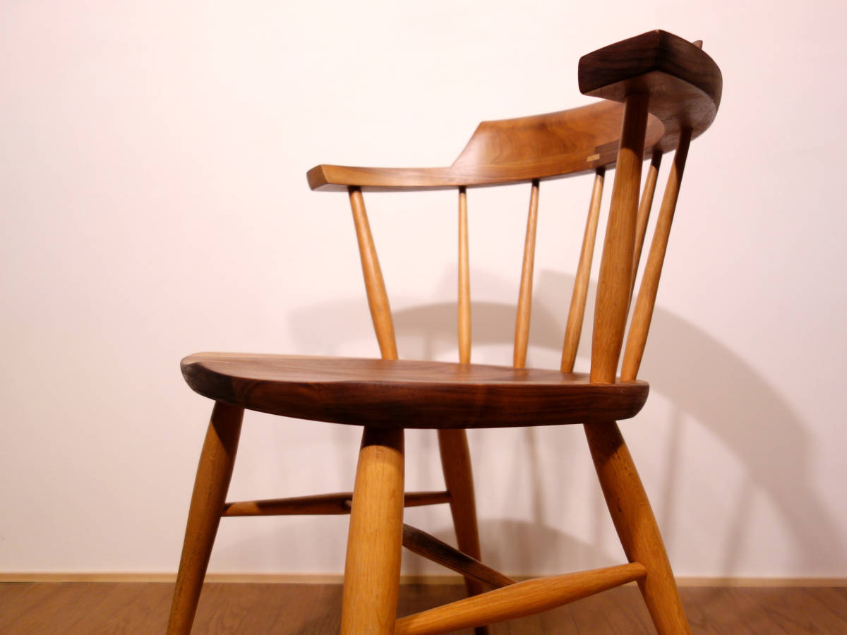 柏木工 高山ウッドワークス 7万 キャプテンチェア ウォールナット無垢