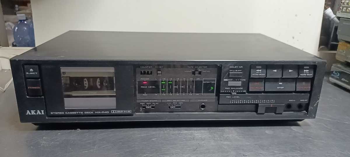AKAI HX-R40 カセットデッキ AKAI リバースカセットデッキHX-R40再生OK