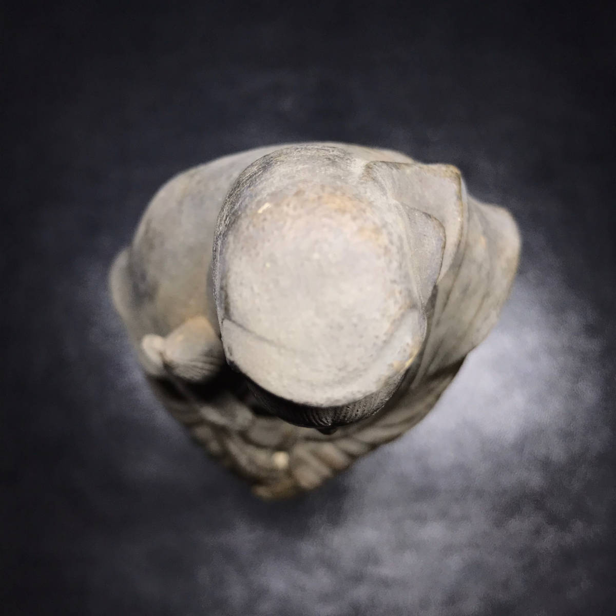 ☆名工/備前焼/細工物！備前焼 観音像/観音菩薩 置物！『鈴木黄哉』造！高