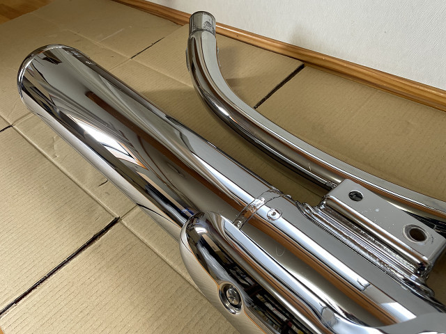 美品】SR400 FI 純正マフラー エキパイ サイレンサー 3HTR 検:RH01J