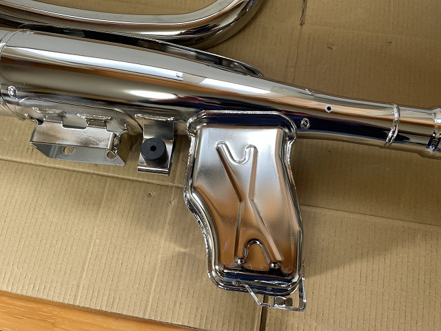 美品】SR400 FI 純正マフラー エキパイ サイレンサー 3HTR 検:RH01J