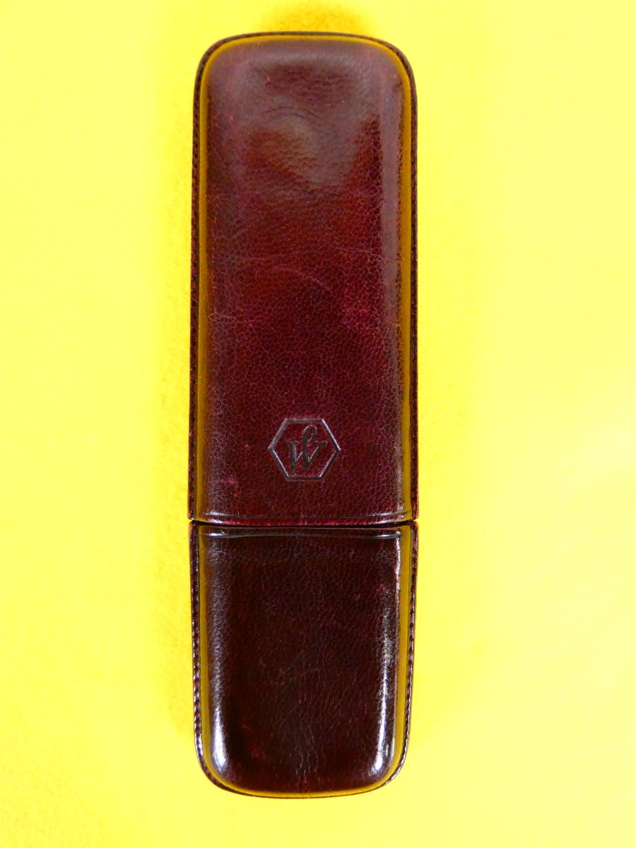MONT BLANC モンブラン　レザー　ペンケース　Hamburg刻印 30343◇MONT BLANC モンブラン ペンケース レザー 約15.5x3x2.5cm