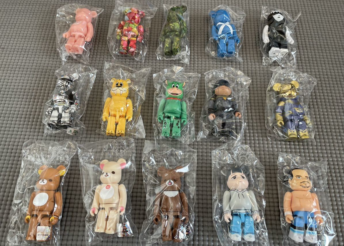 SALE，爆買い ベアブリック シリーズ45 BE@RBRICK 15体セット ＠ ギャバン リラックマ フリントストーン ブラックアダム シークレット オマケ付き(キューブリック、ベアブリック)｜売買されたオークション情 キューブリック、ベアブリック