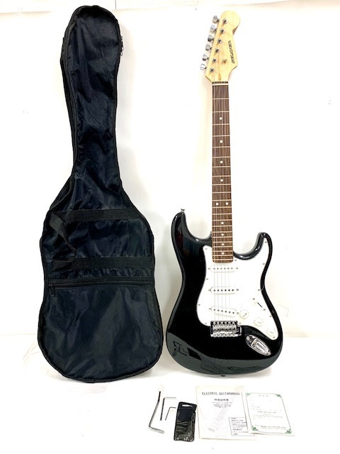 SELDER セルダー　エレキギター　初心者用　ブラック　弦楽器　ソフトケース付き　練習用に☆