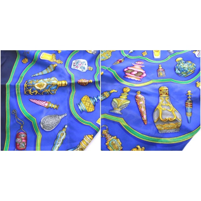 エルメス スカーフ カレ90 Pourvu qu´on ait l´ivresse 香水瓶 Bランク