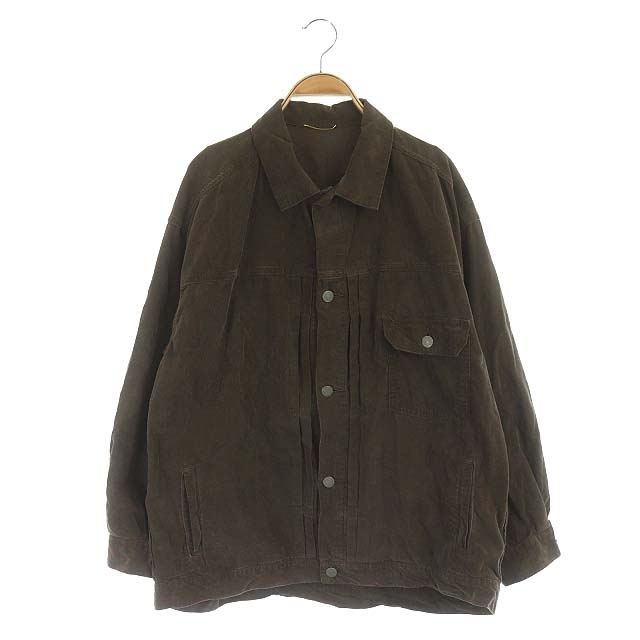 ドゥーズィエムクラス DEUXIEME CLASSE プリーテッドジャケット ブルゾン コーデュロイ オーバーサイズ モカ /ES ■OS レディース