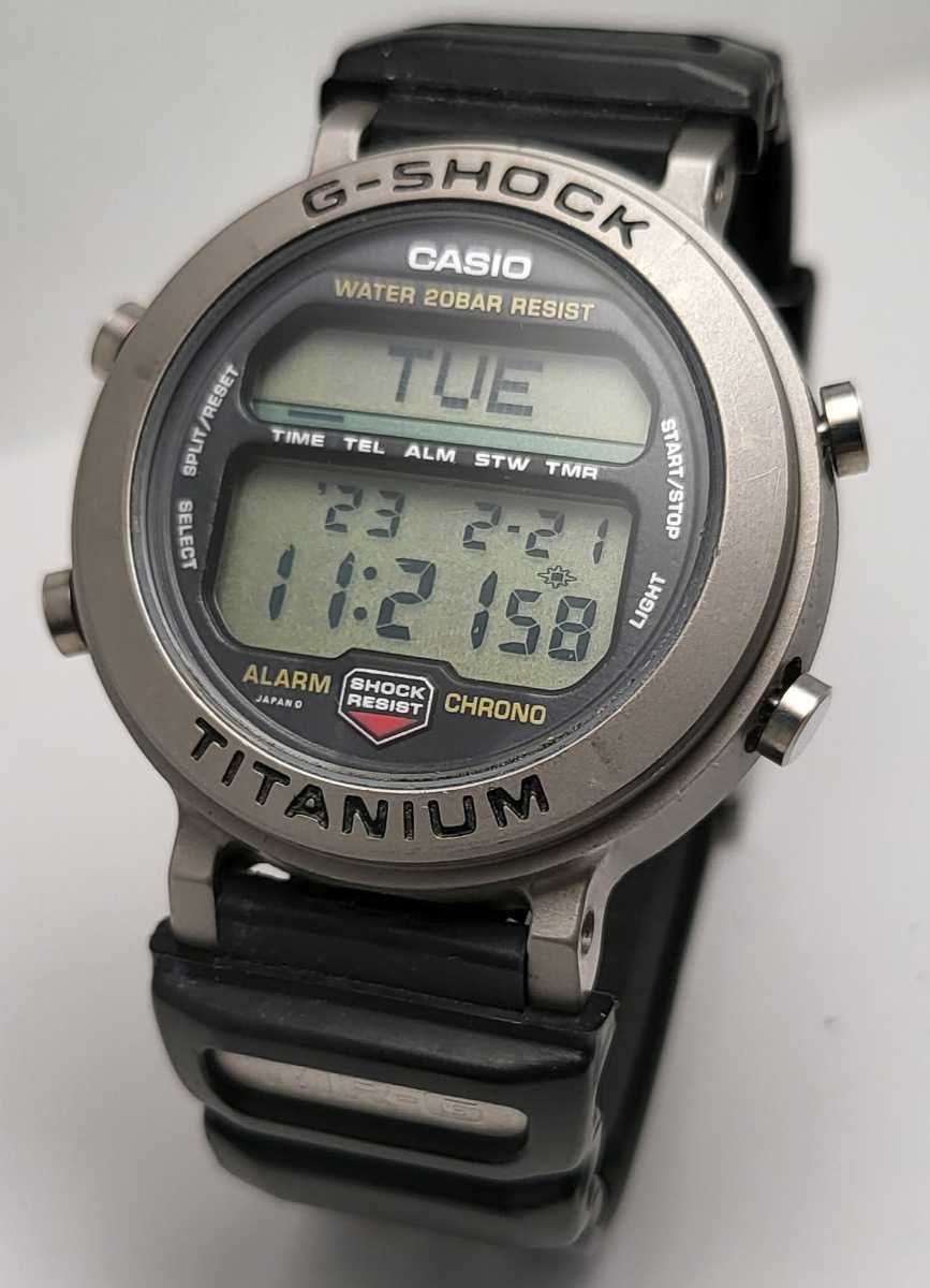 カシオ G-SHOCK MRG-1 チタンケース 電池交換済み プロテクター欠損 