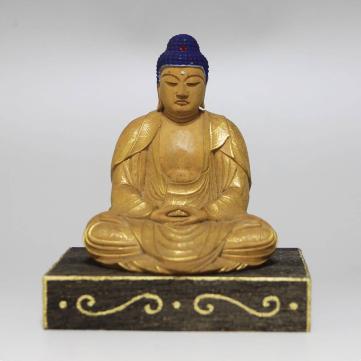 釈迦如来像 仏像 釈迦如来 高級天然ツゲ木彫り釈迦牟尼仏 ツゲ お釈迦様