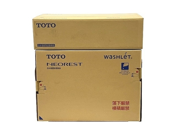 【引取限定】 TOTO ウォシュレット 一体型便器 CES9710M #NW1 ホワイト ( TCF9710 + CS921BM ) タンクレス トイレ 未使用 直 T7314254