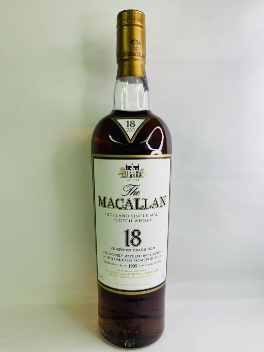 MACALLAN マッカラン18年 シェリーオークカスク 1995 700ml 43% –