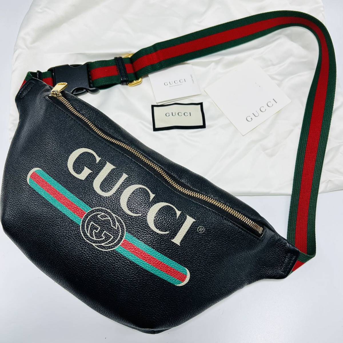 1円【美品】GUCCI グッチ ボディバッグ ウエストポーチ ショルダー 