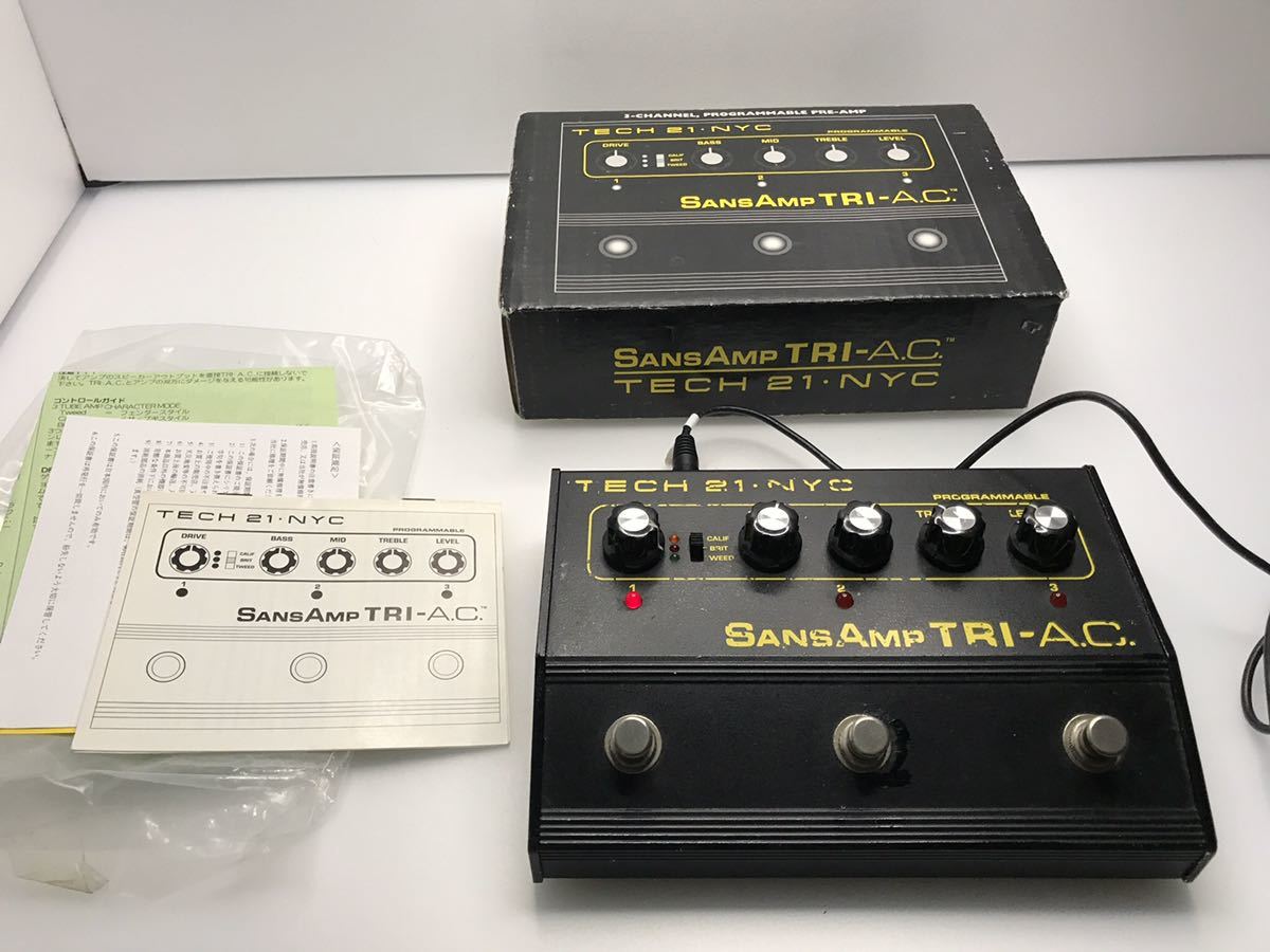 動作確認済】SANSAMP TRI-AC TECH21 プリアンプ SansAmp 0 Tech