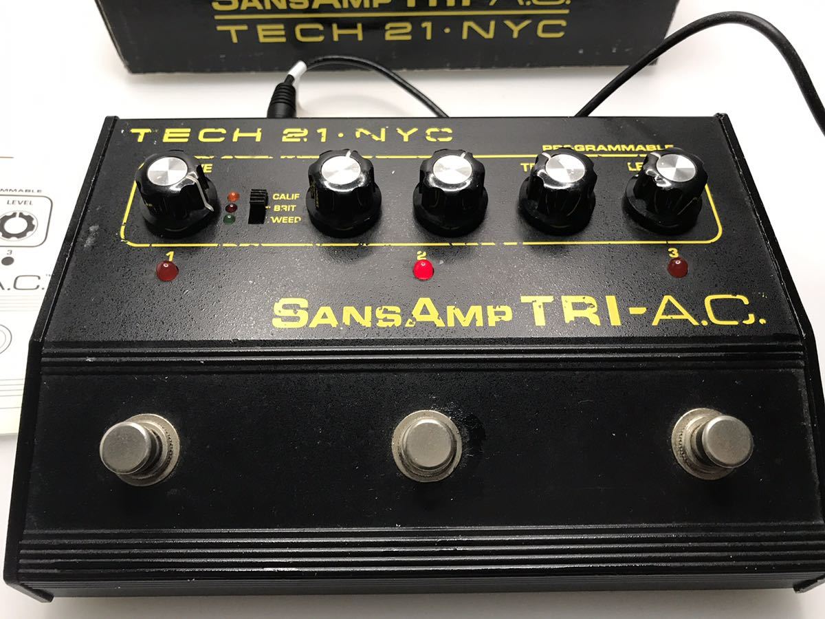 動作確認済】SANSAMP TRI-AC TECH21 プリアンプ SansAmp 0 Tech