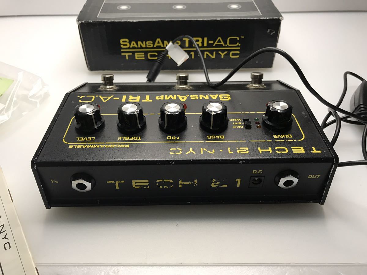 動作確認済】SANSAMP TRI-AC TECH21 プリアンプ SansAmp 0 Tech