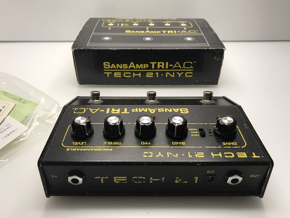 動作確認済】SANSAMP TRI-AC TECH21 プリアンプ SansAmp 0 Tech