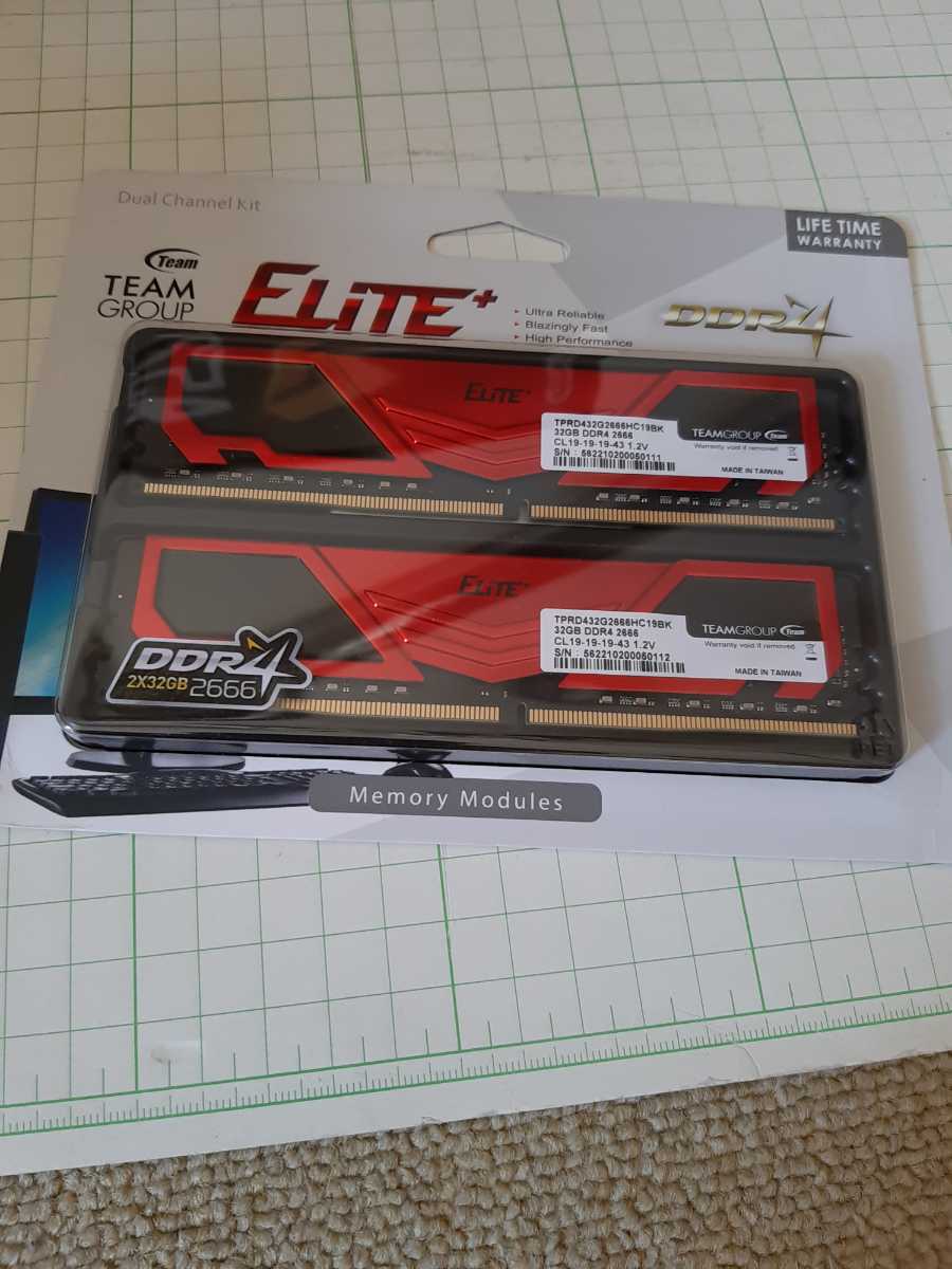 DDR4 Elite TEAMGROUP 64GB Kit 3200MHz PC4-25600 32GB) x (2 Team