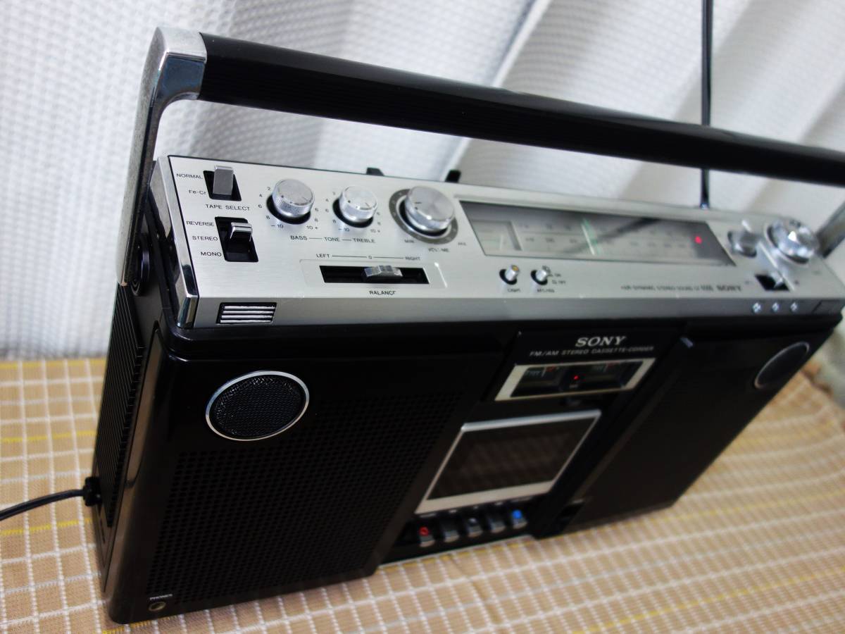 SONY CF-6500 整備 外部入力に スマホ Bluetooth受信機 PCの音楽アプリ