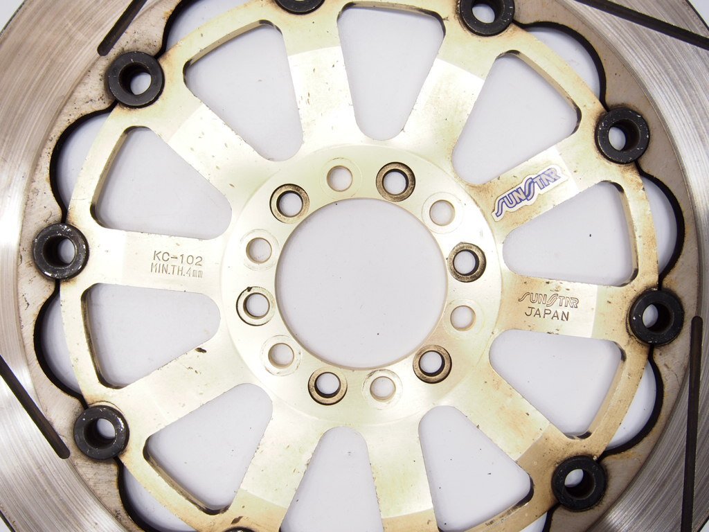 1スタ サンスターKC-102フロントディスクローター.左右320mm.XJR1200
