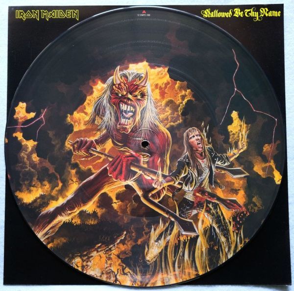 Iron Maiden - Hallowed Be Thy Name EMPD 288B Picture Disc 12” ピクチャー盤 UK盤