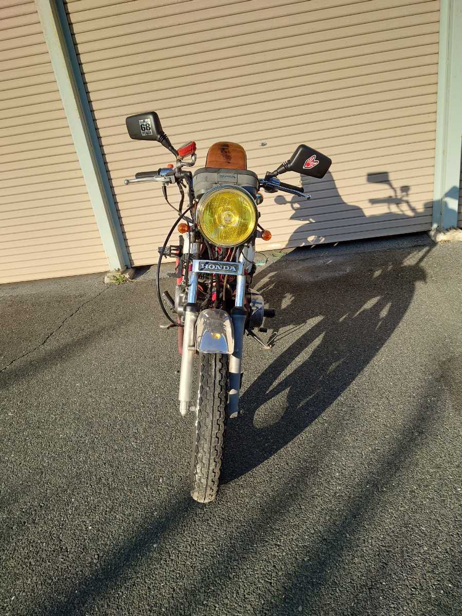 引取限定 CB250T ホーク バブ レストアベース 部品取りに 書類有! 現状 