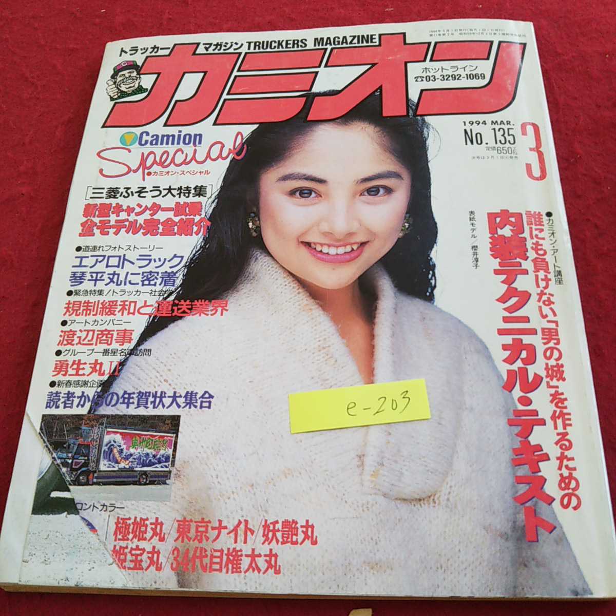 e-203 カミオン 1994年発行 三菱ふそう大特集 内装テクニカル